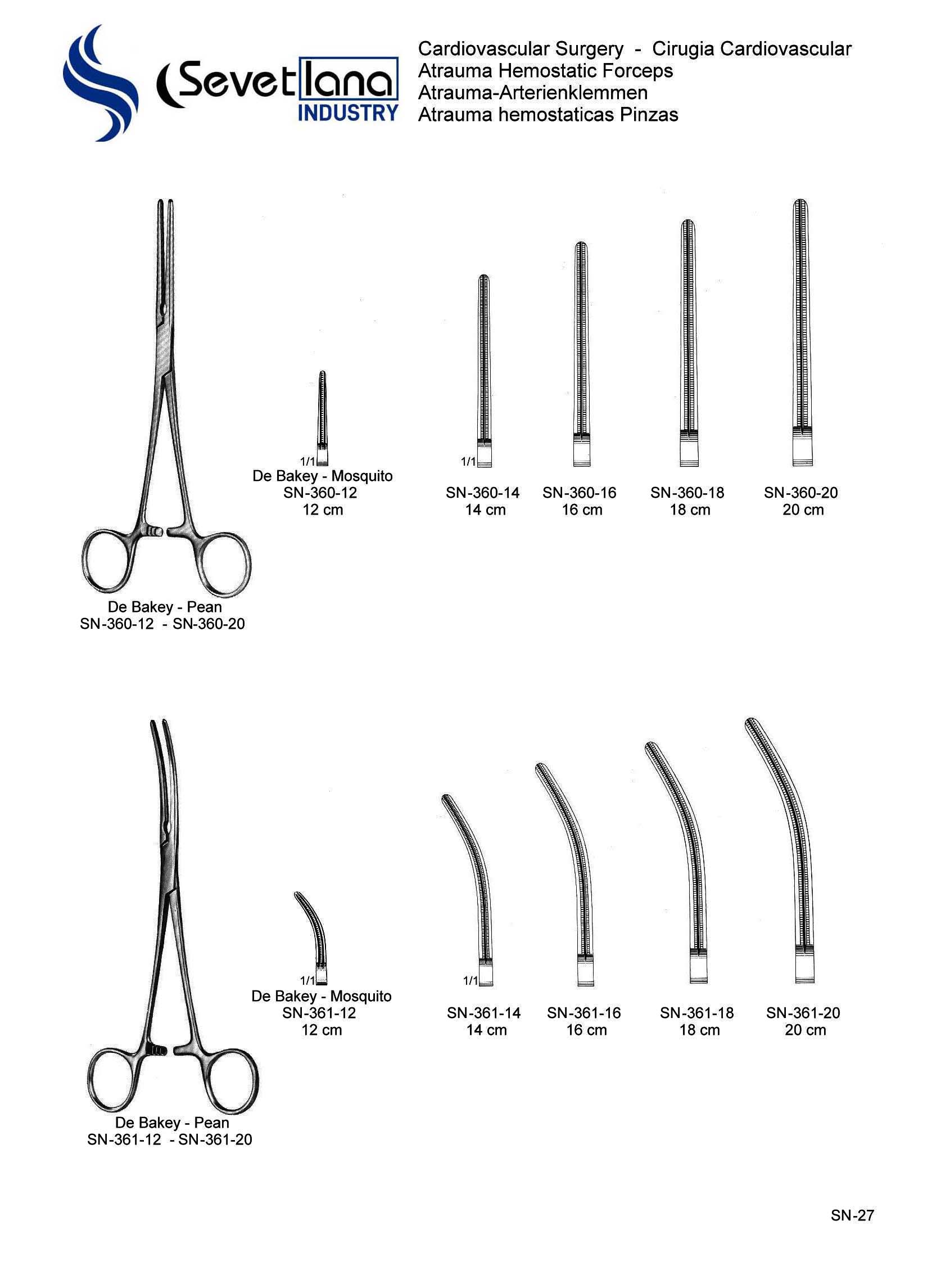 Atrauma Hemostatic Forceps