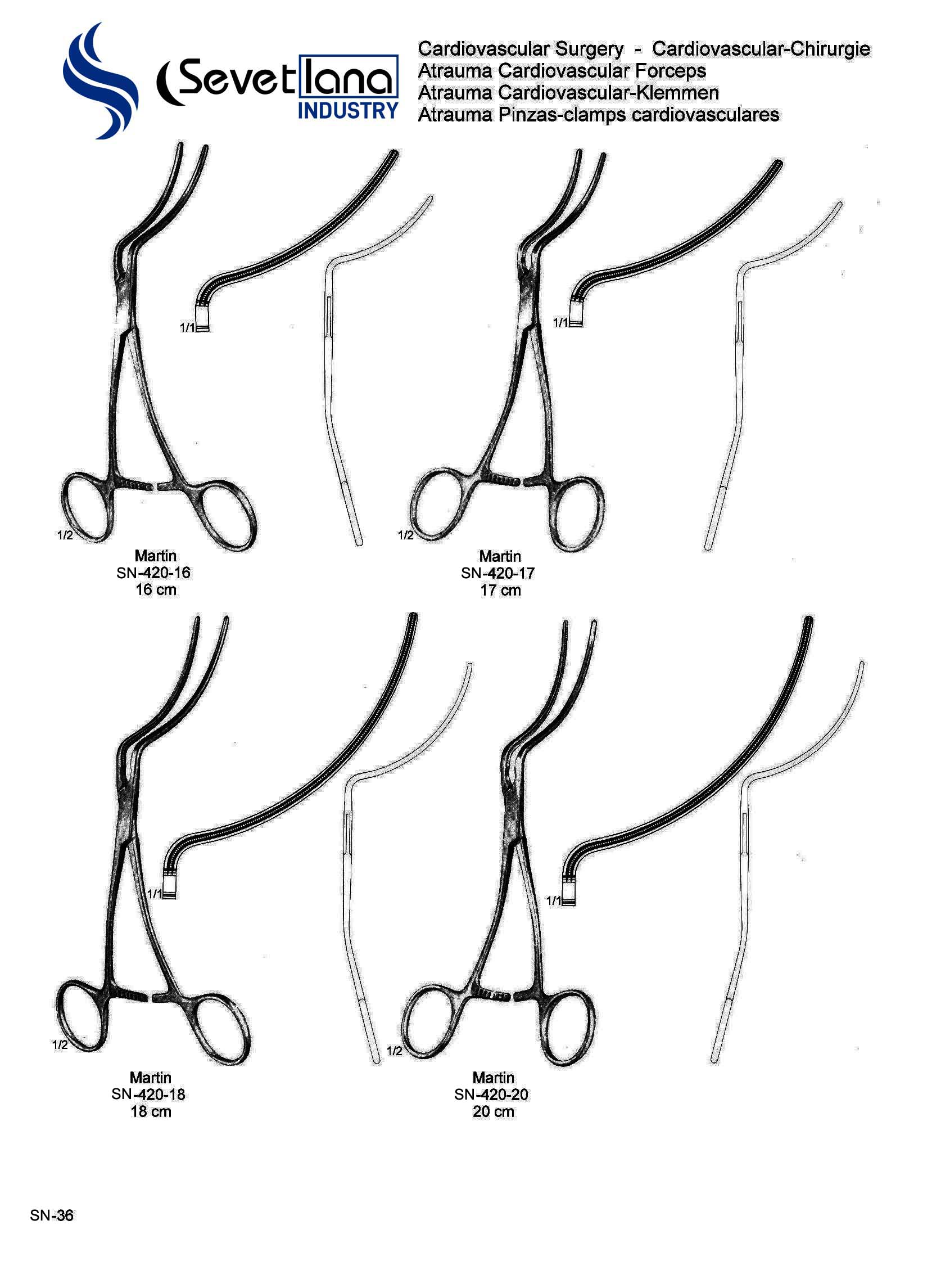 Atrauma Cardiovascular Forceps