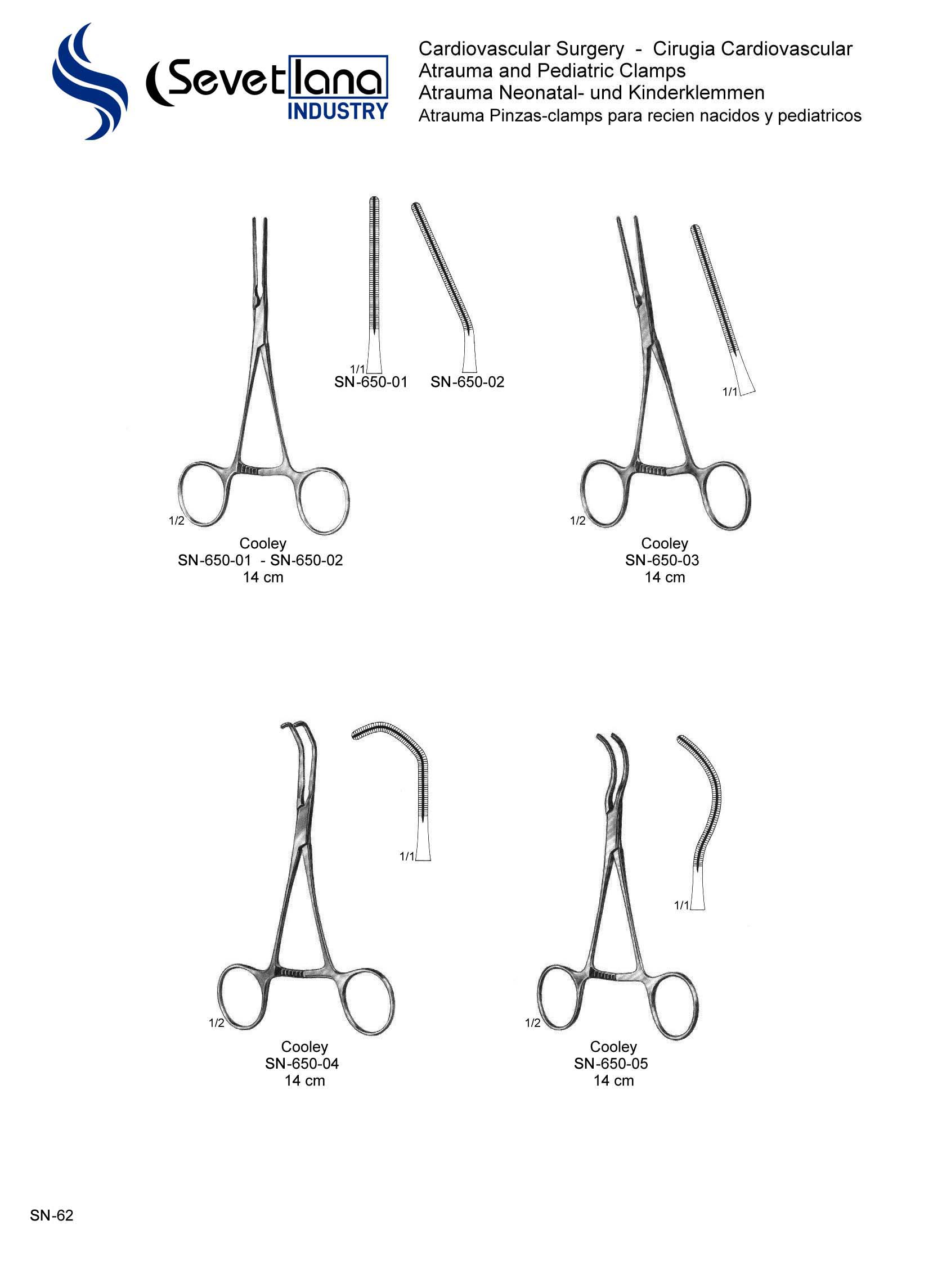 Atrauma and Pediatric Clamps