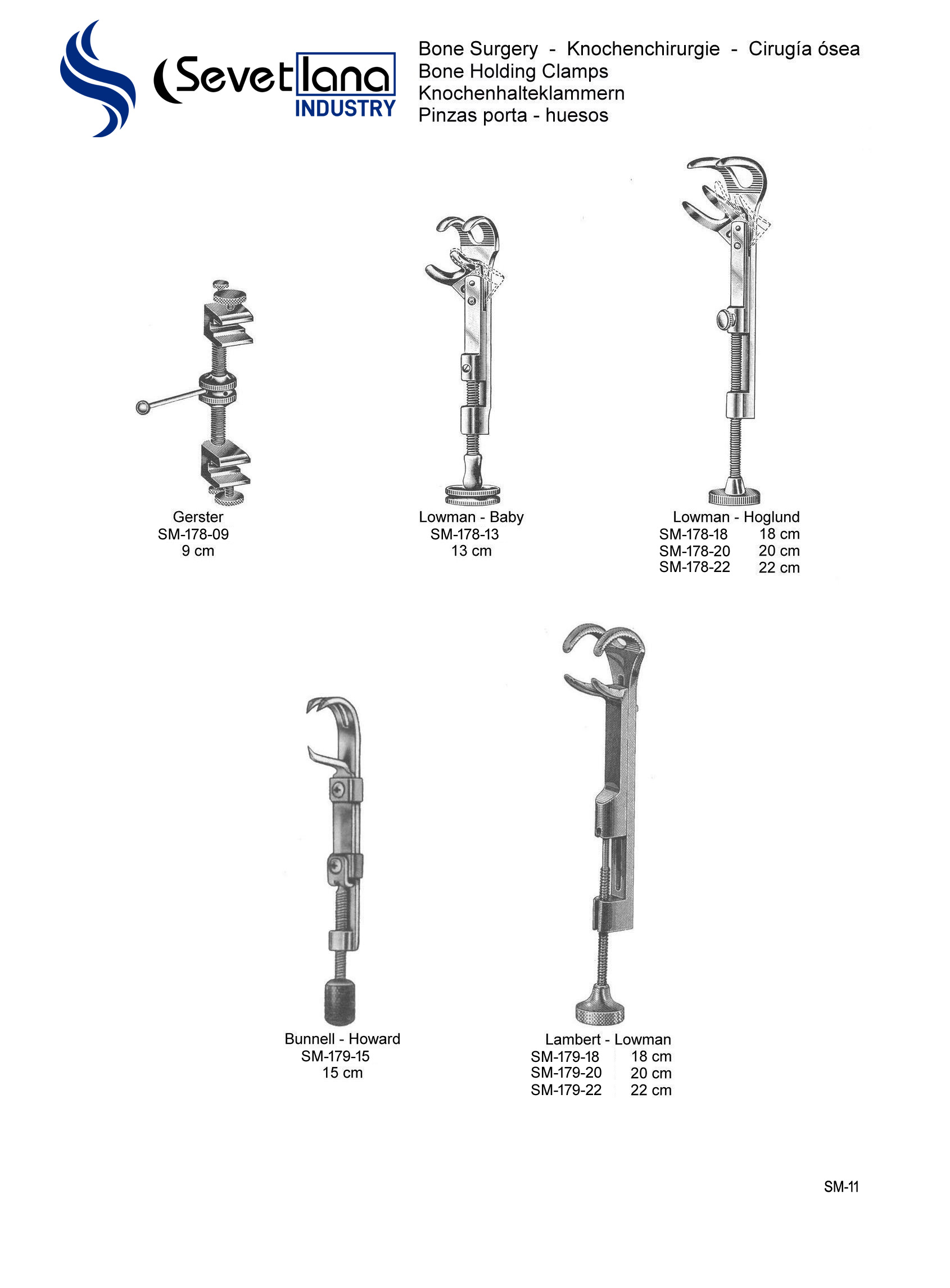 Gerster Bone Holding Clamps 9.0cm