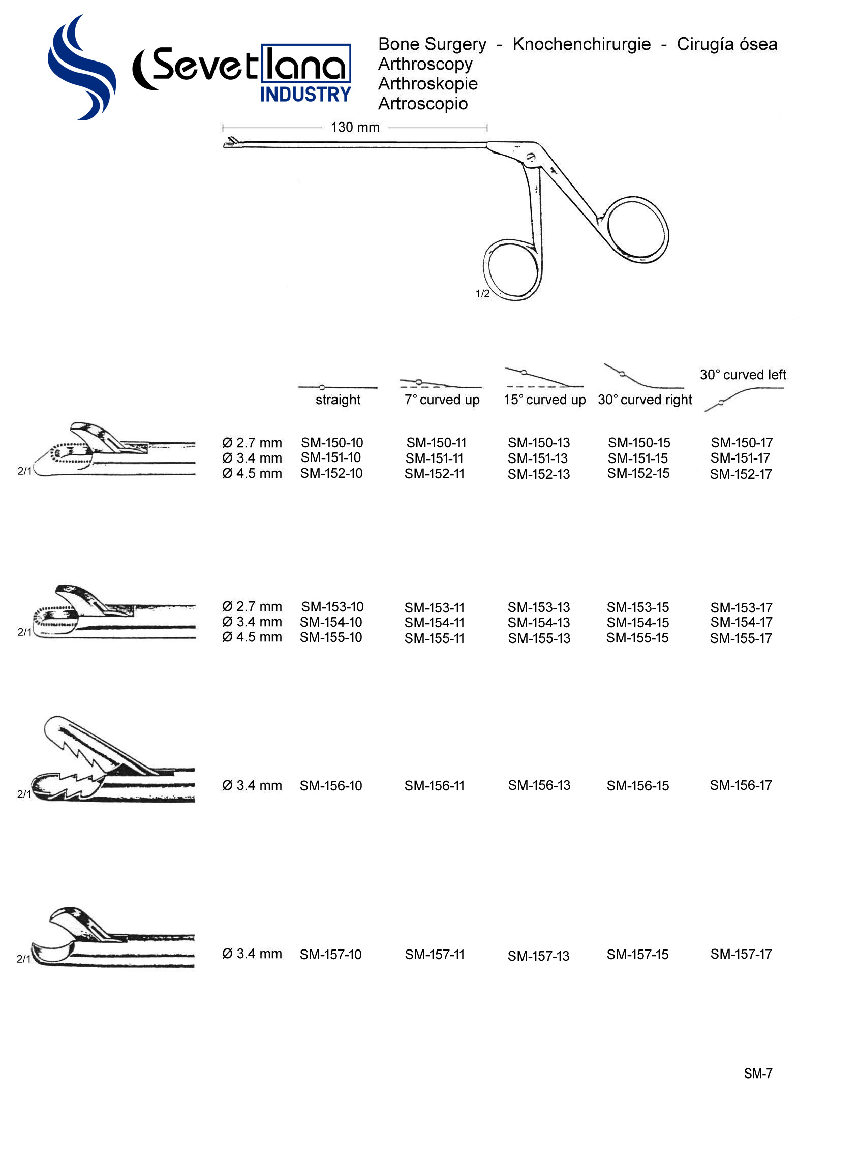 Arthroscopy Instrument Str Ø 2.7mm Fig 1