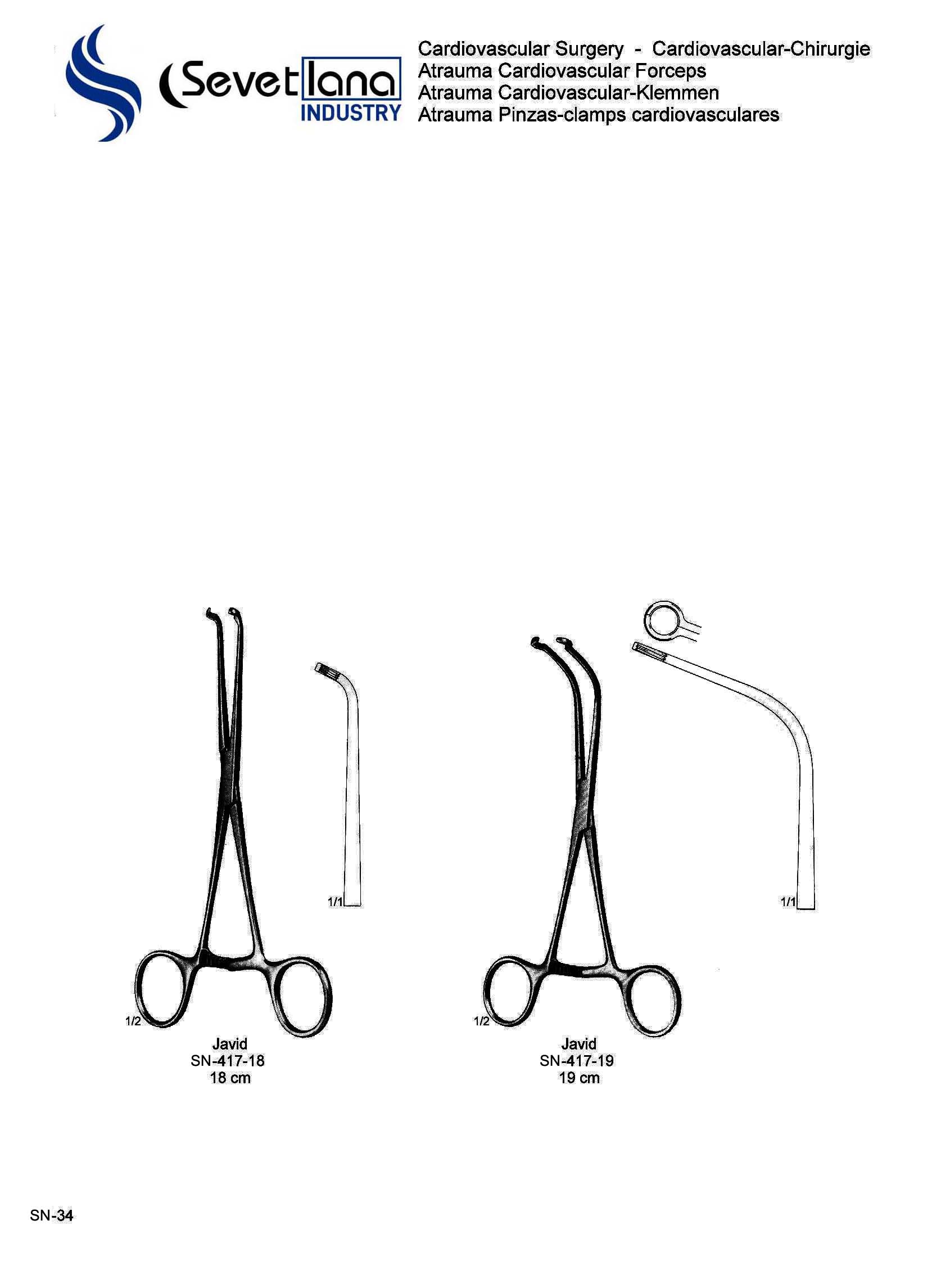 Atrauma Cardiovascular Forceps