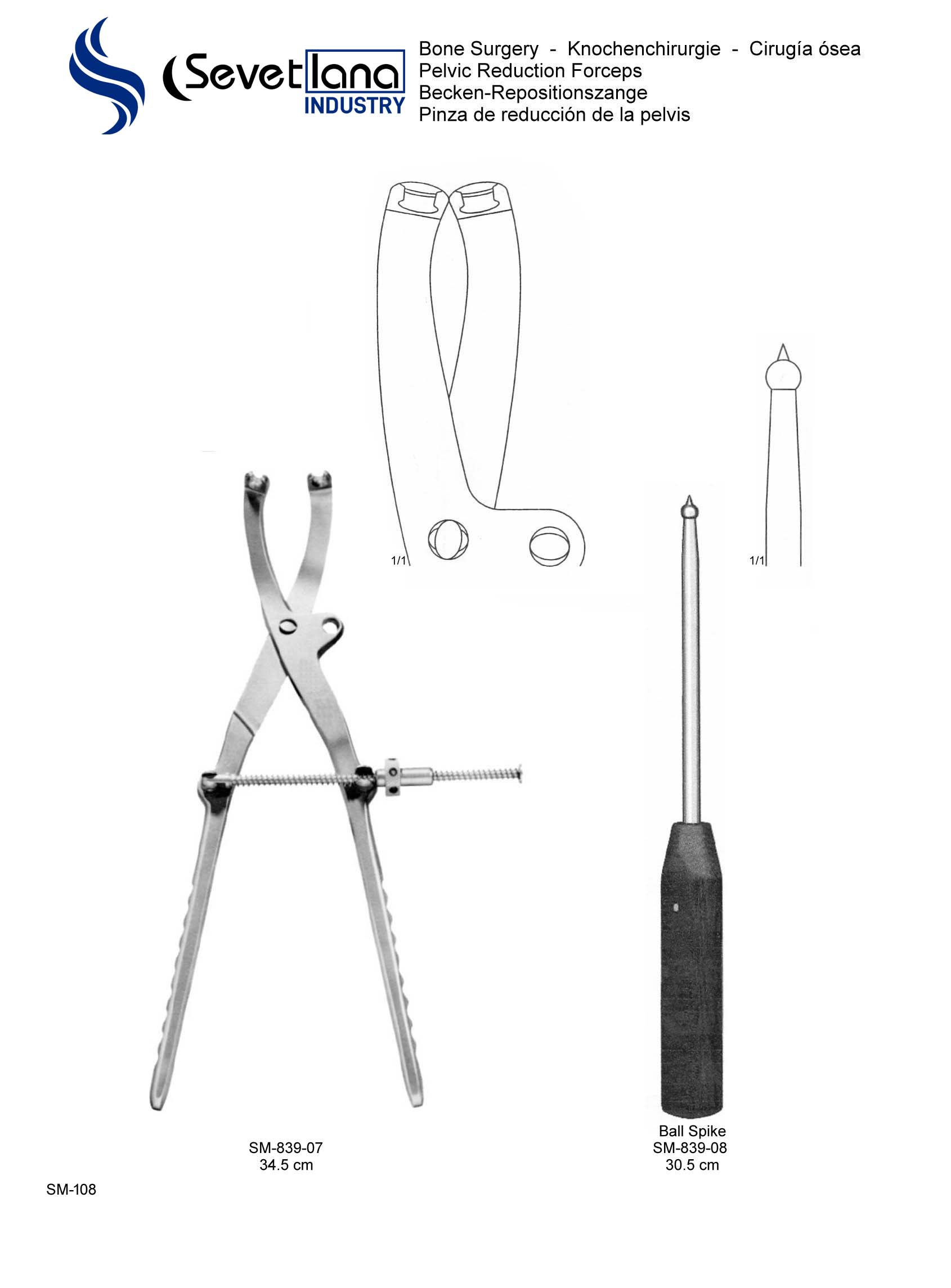  Pelvic Reduction Forceps