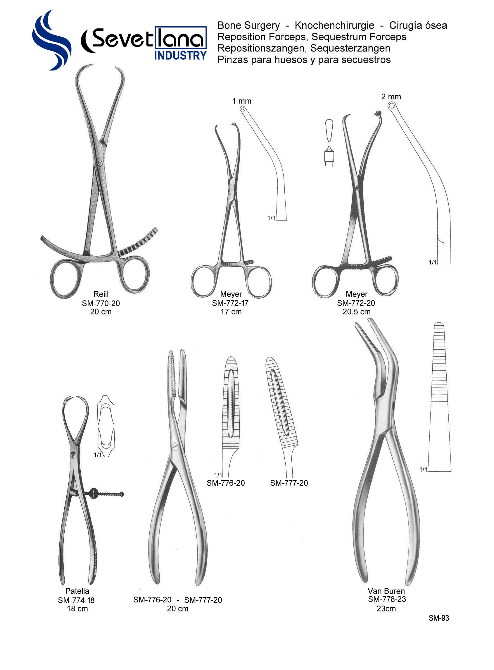 Reposition Forceps, Sequestrum Forceps