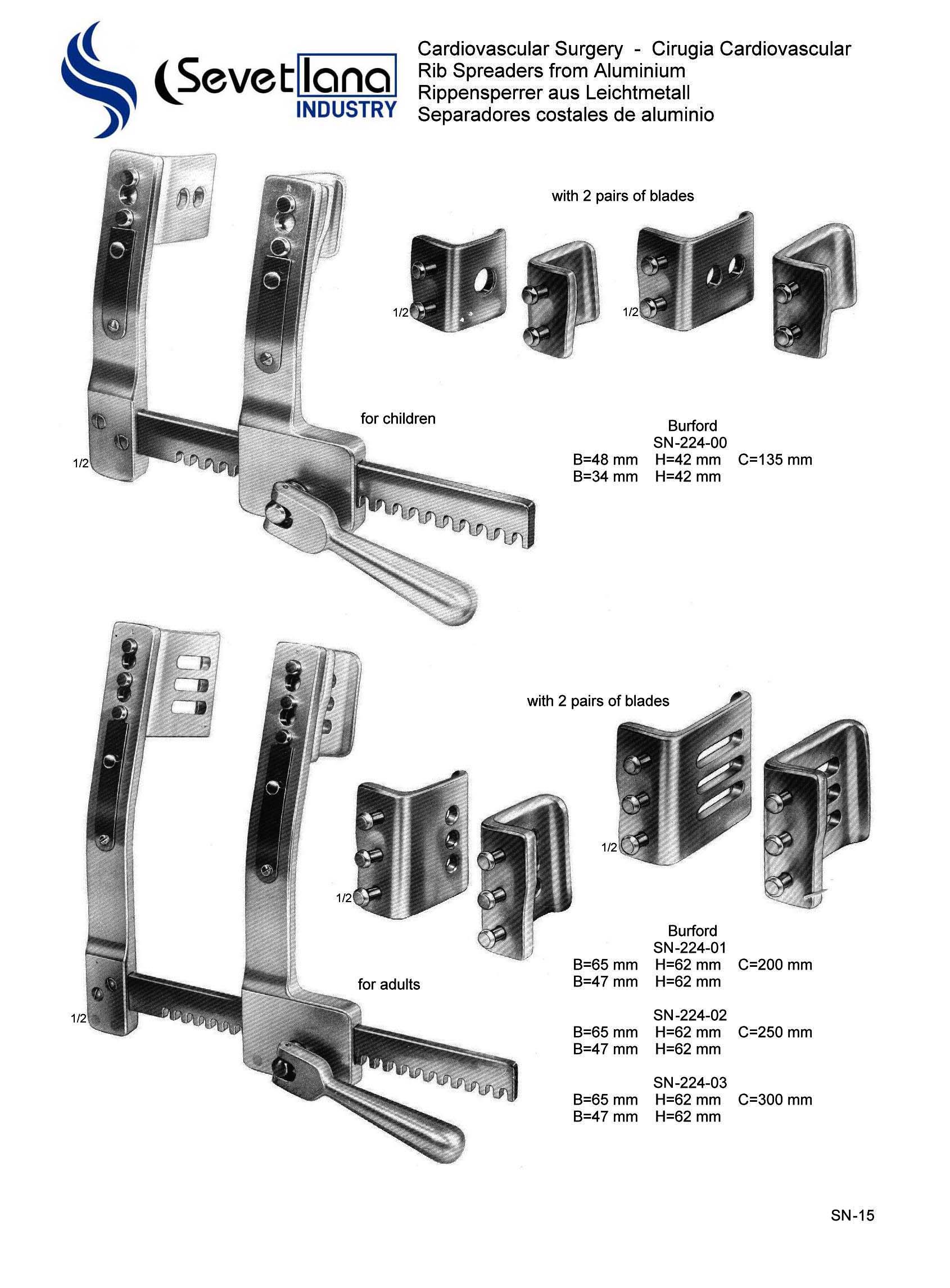 Rib Spreaders From Aluminium