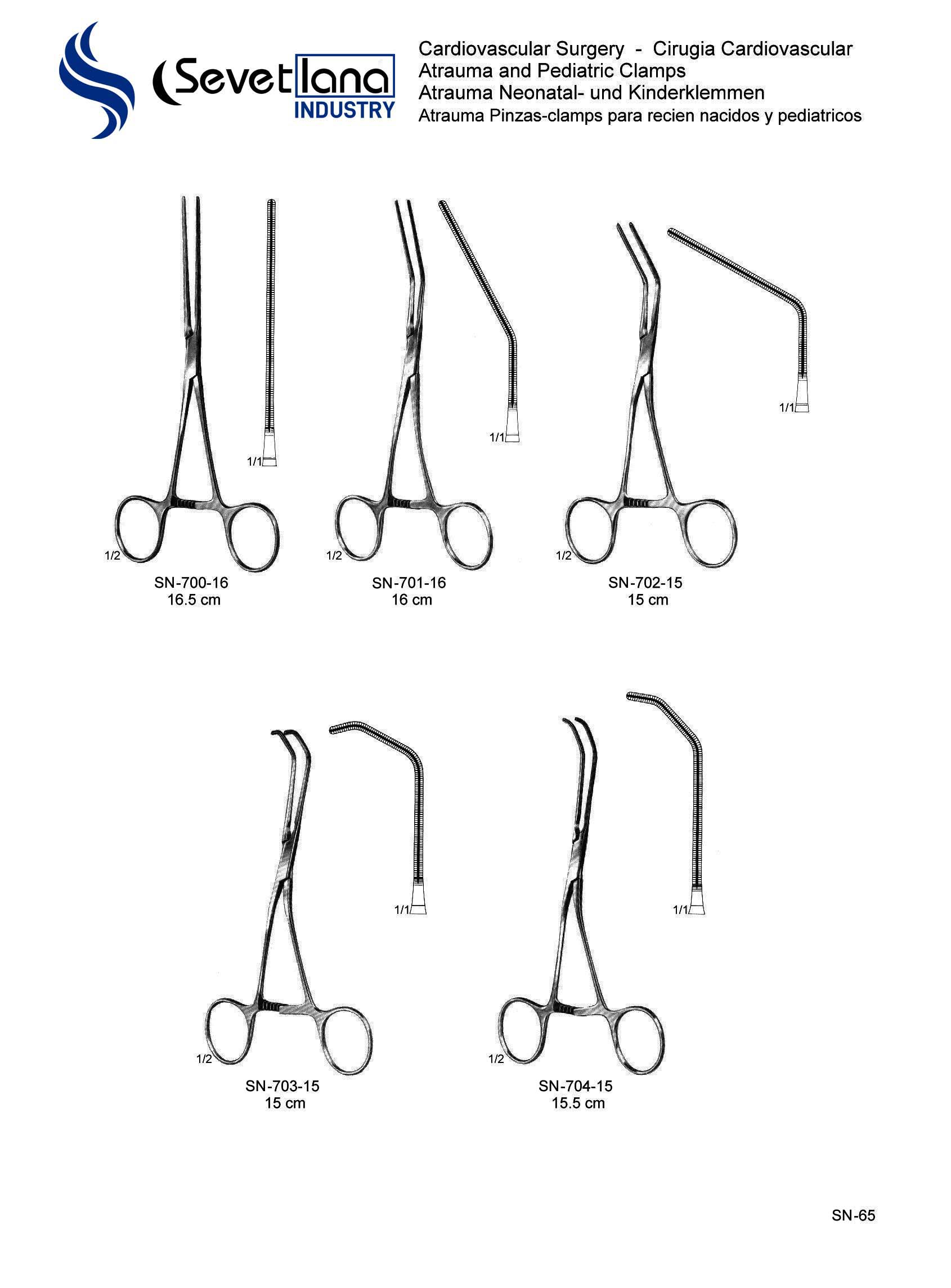 Atrauma and Pediatric Clamps