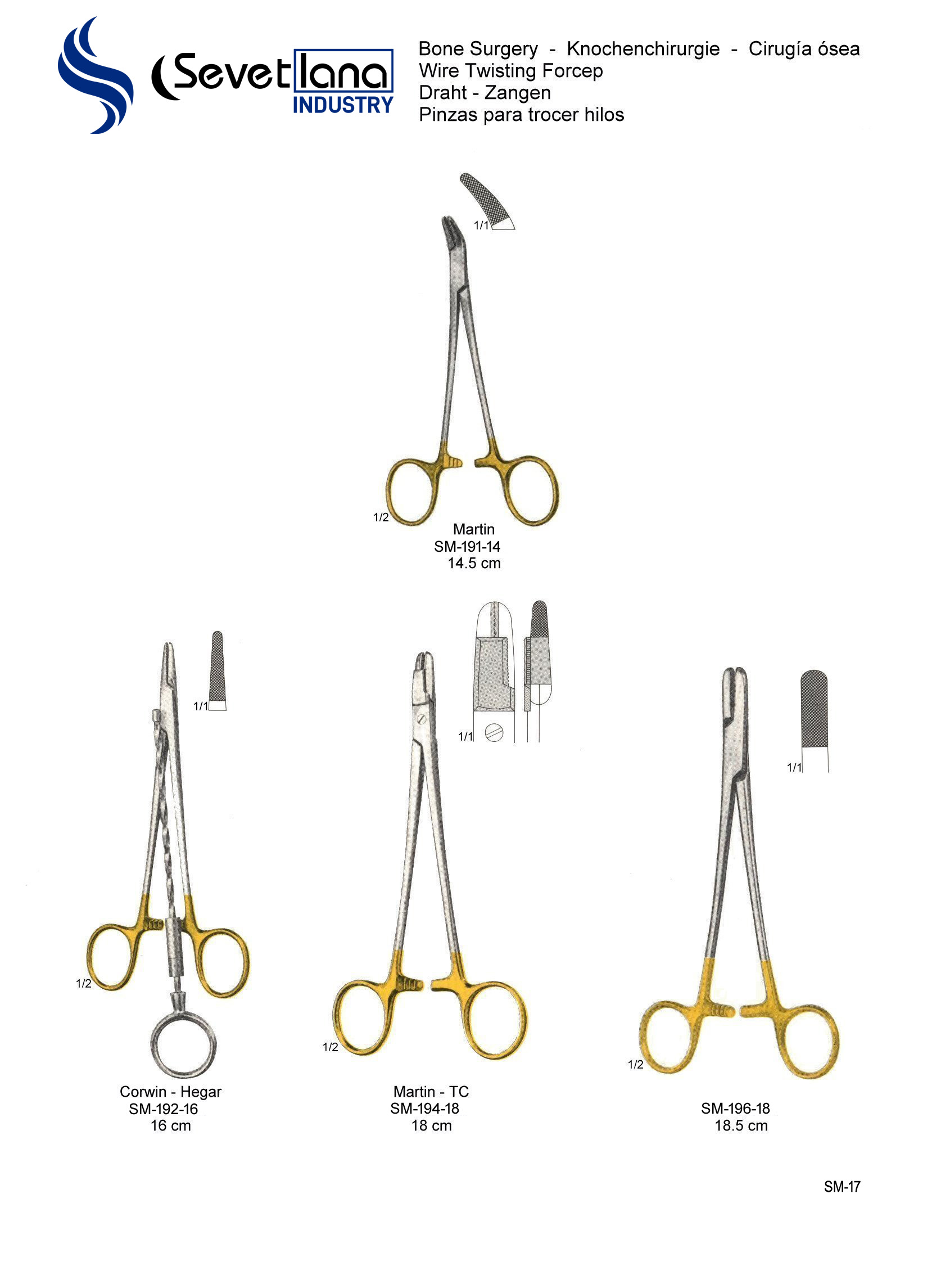 Martin Wire Twisting Forcep 14.5cm T/C