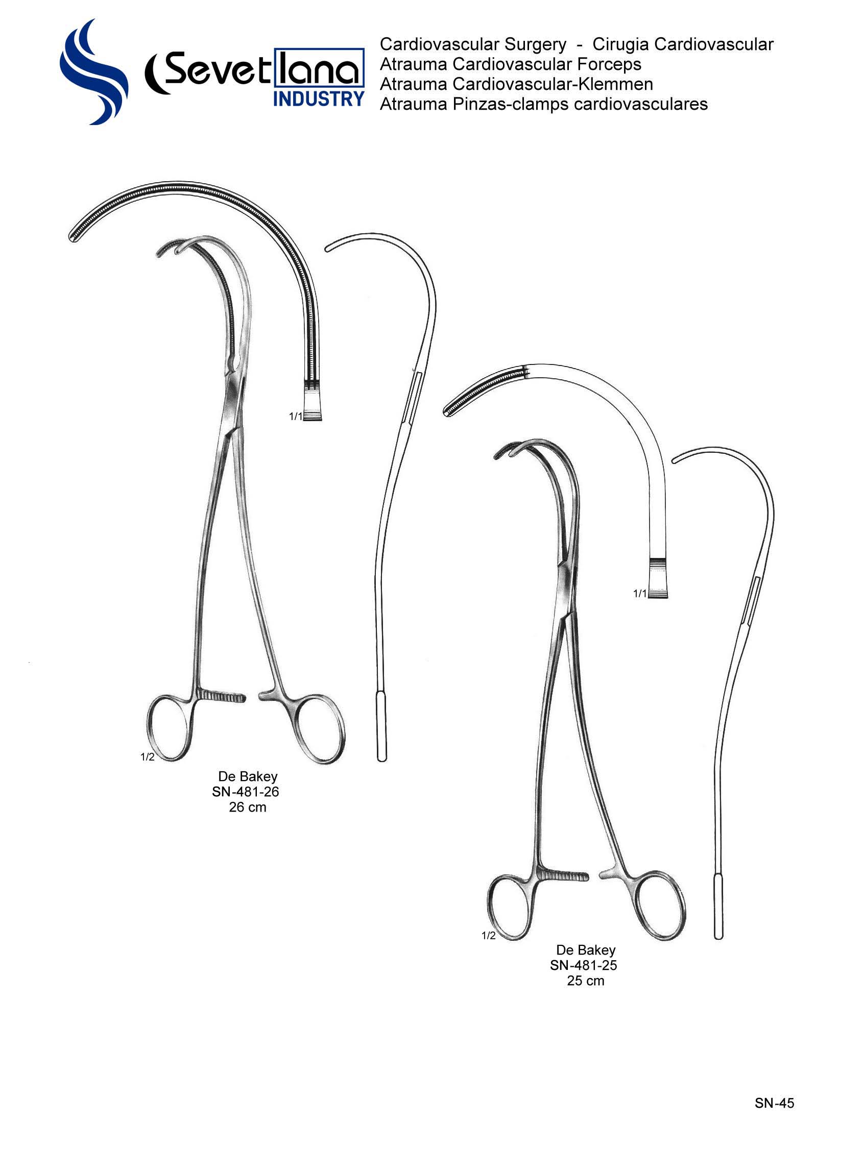 Atrauma Cardiovascular Forceps
