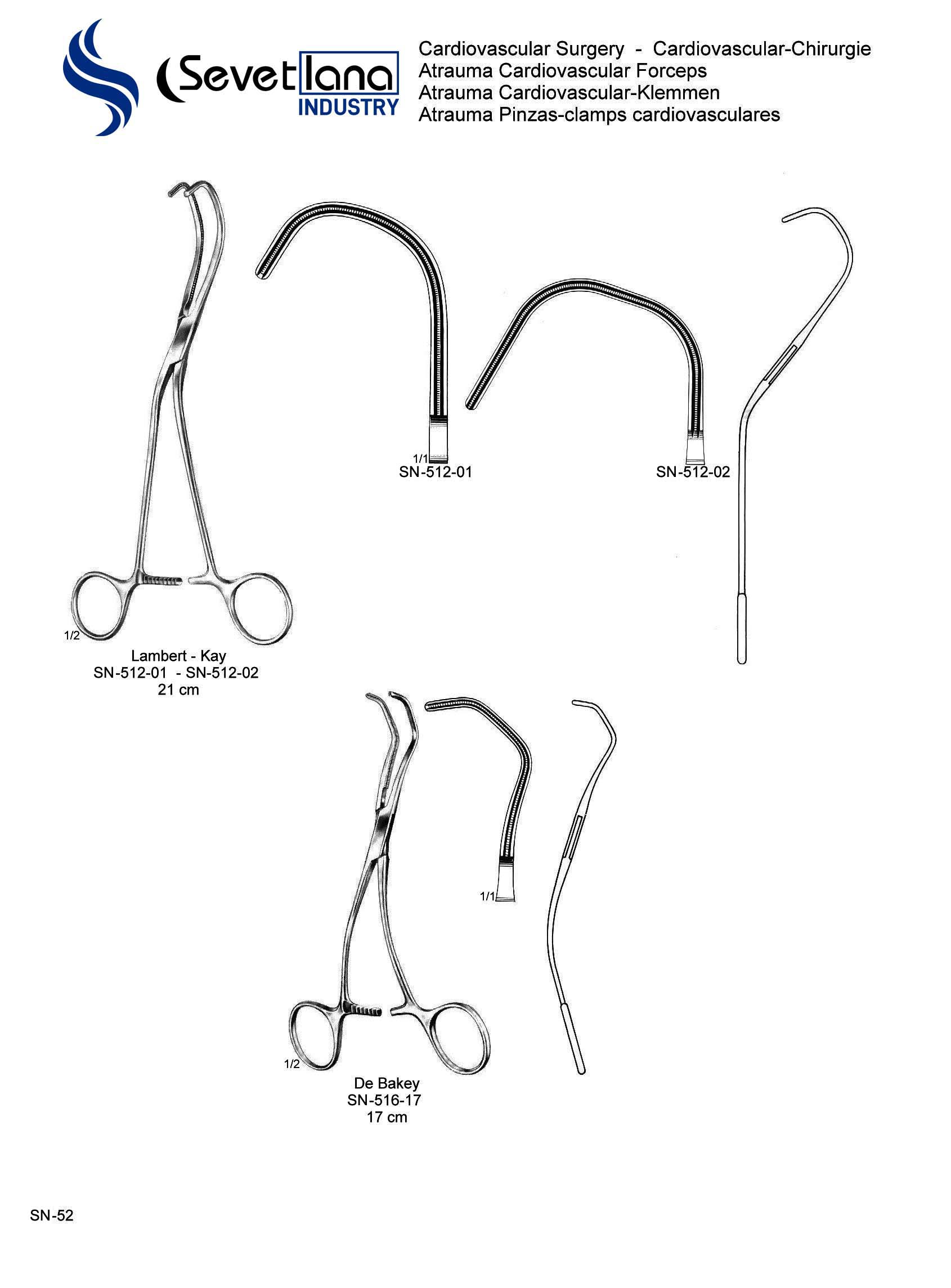 Atrauma Cardiovascular Forceps