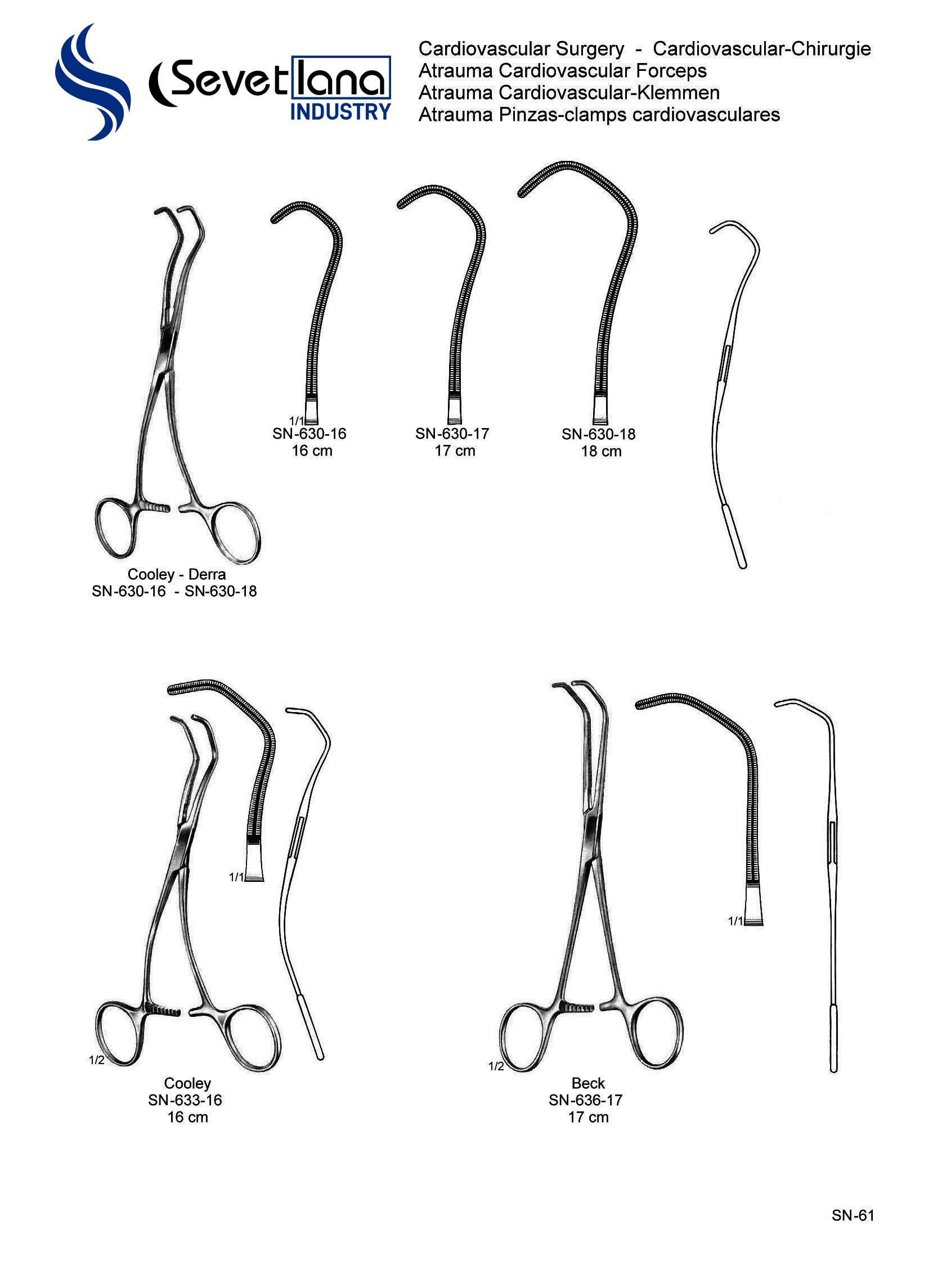 Atrauma Cardiovascular Forceps