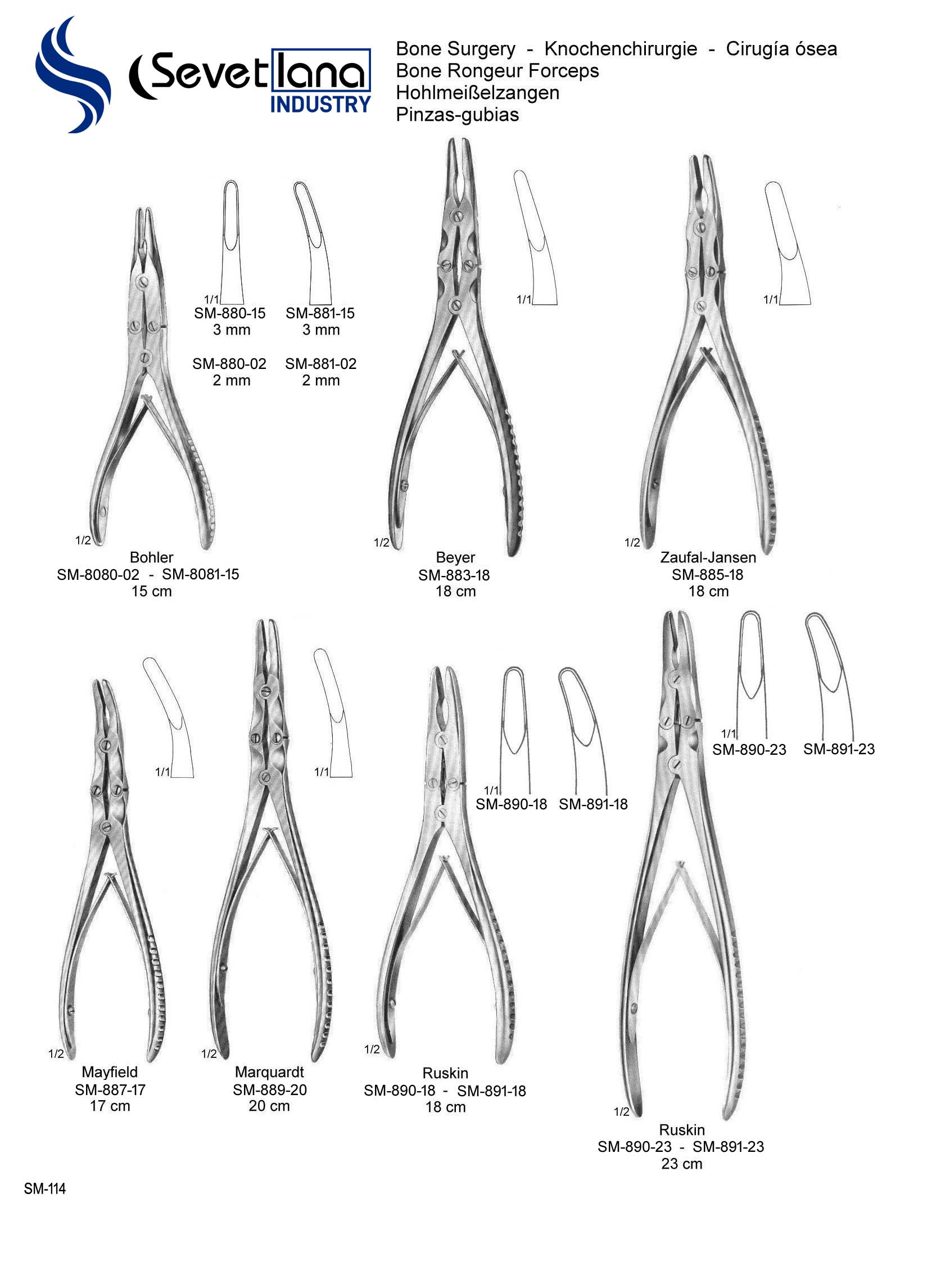 Bone Rongeurs Forceps