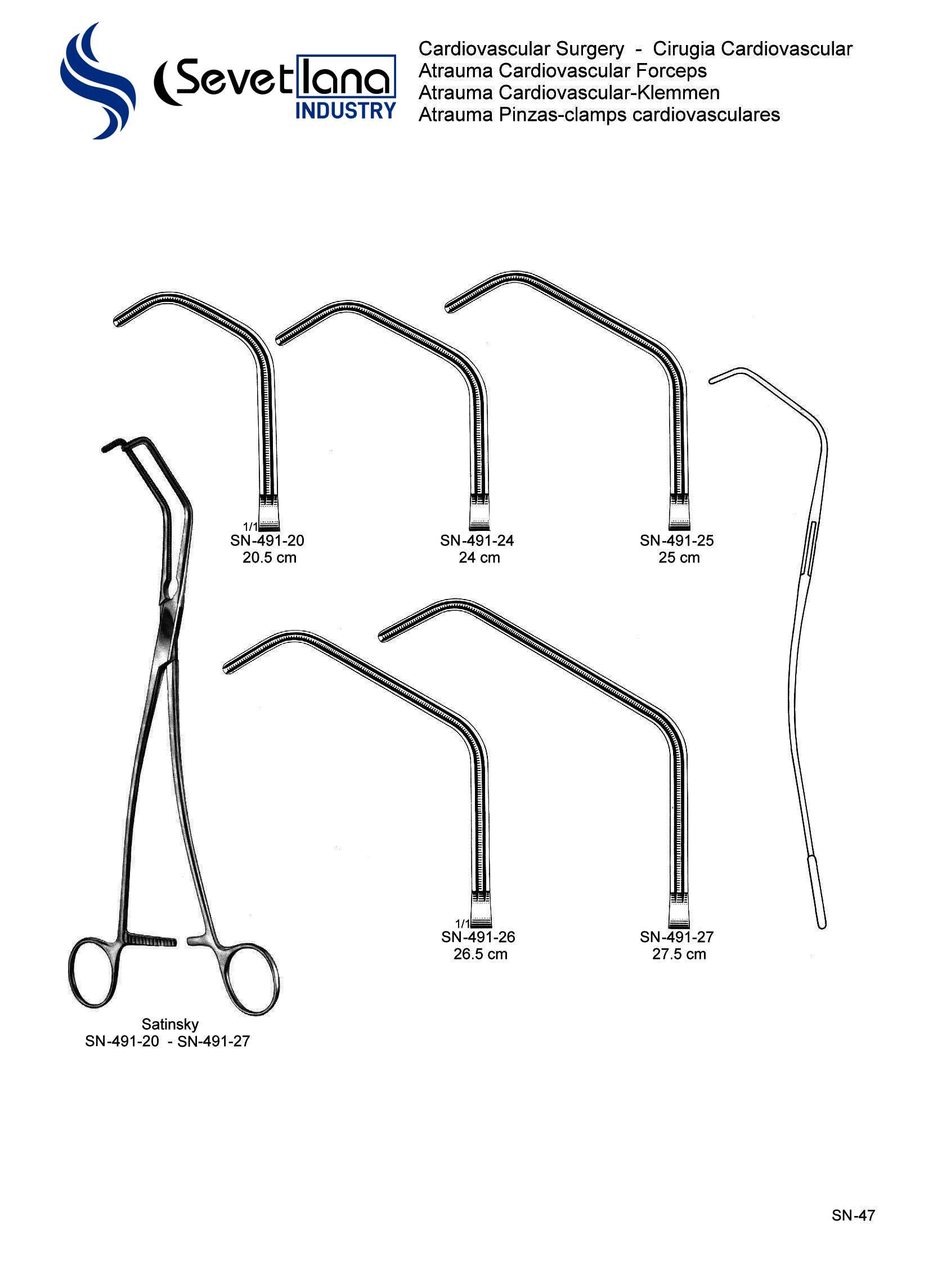 Atrauma Cardiovascular Forceps