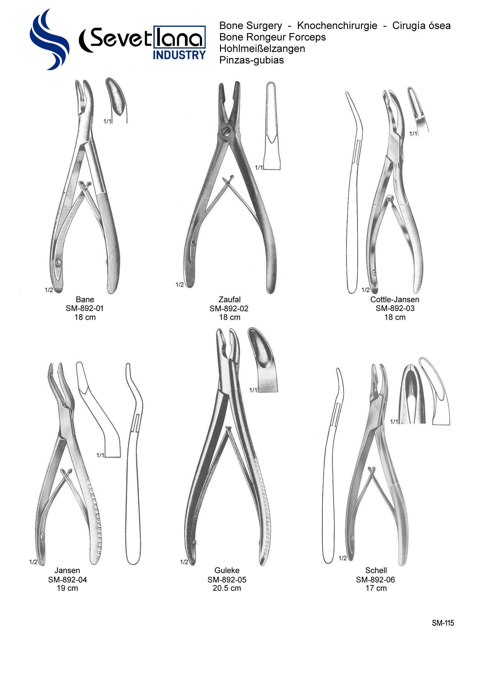 Bone Rongeurs Forceps